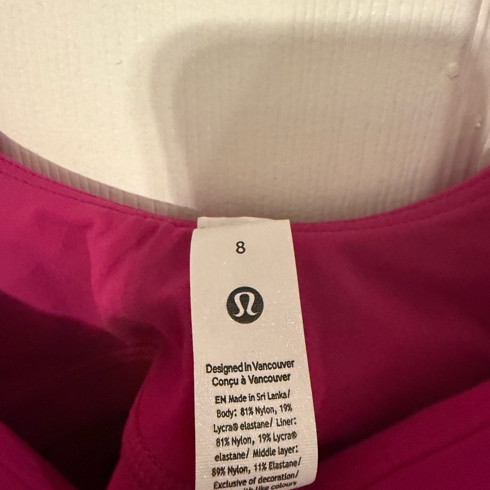 Lululemon Women’s Align Tank Top -Ripened Raspberry Color NWT. Size 8 - Picture 2 of 4